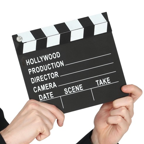 Clap de cinéma en bois