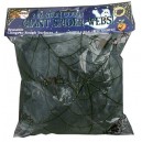 Toile d'araignée noire 50g + 2 araignées - Décoration Halloween