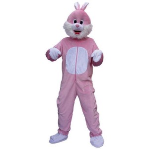 Déguisement peluche Lapin rose