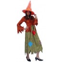 Location costume Sorcière Marron / Vert