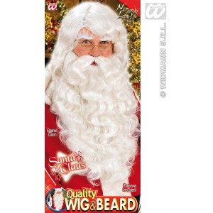 Ensemble Barbe + Perruque Père Noël Luxe