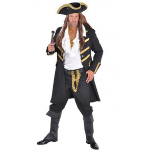 Pirate manteau long noir