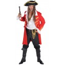 Location costume Pirate manteau long rouge