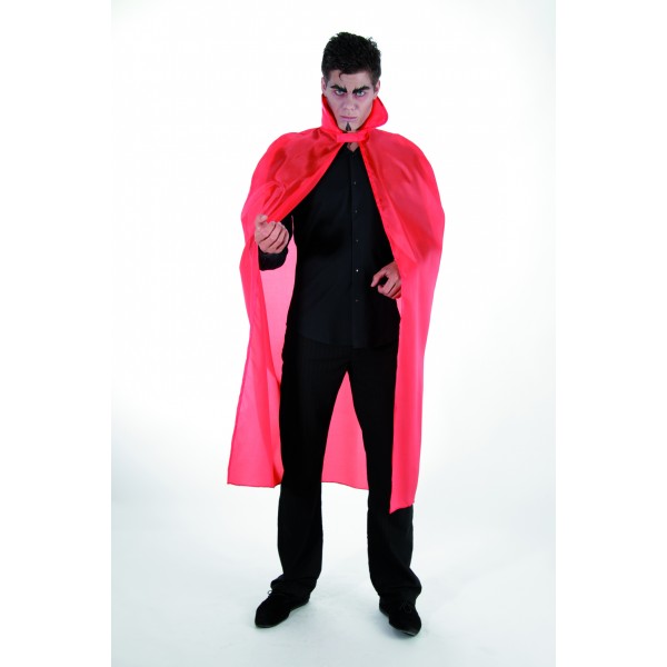 Cape Taffetas adulte 127cm rouge