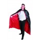 Cape Dracula adulte satin rouge et noire