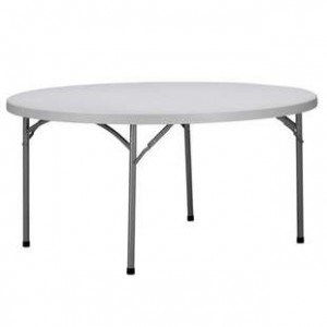 Table de réception pliante ronde 152 cm