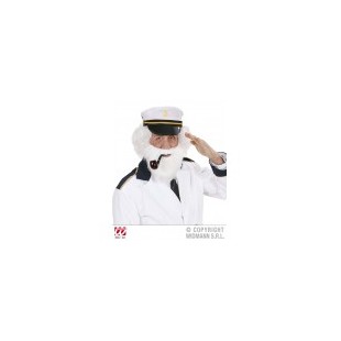 Moustache avec barbe blanche 2