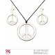 Collier et boucles d'oreilles hippie