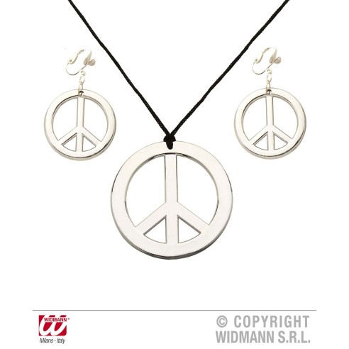 Collier et boucles d'oreilles hippie