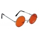 Lunettes hippy oranges