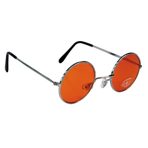 Lunettes hippy oranges