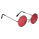 Lunettes hippy rouges