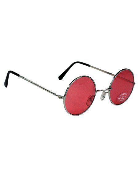 Lunettes hippy rouges