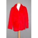Manteau peluche rouge