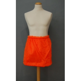 Jupe peluche orange