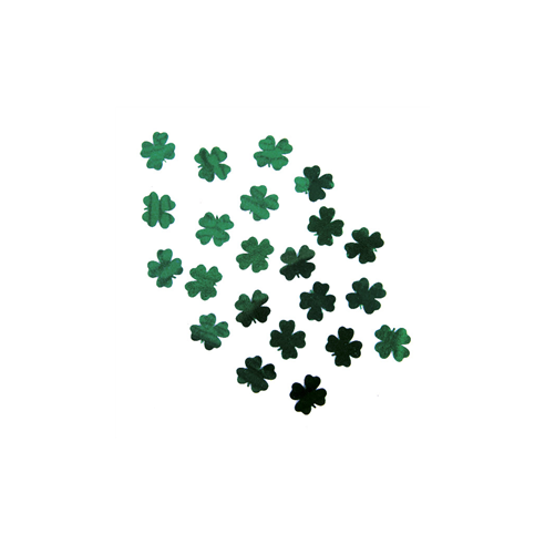 Confettis de table 1.5cm trèfles - sachet de 10gr