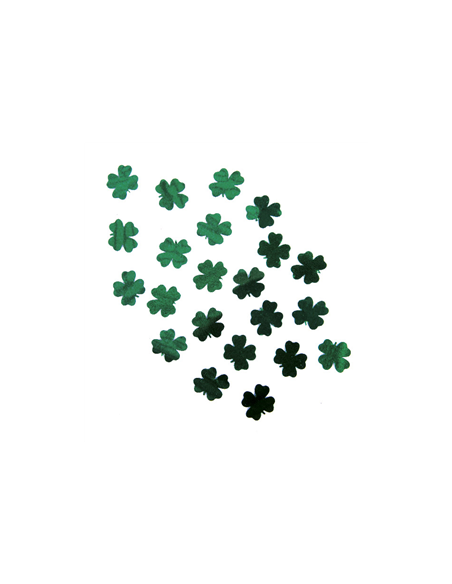 Confettis de table 1.5cm trèfles - sachet de 10gr