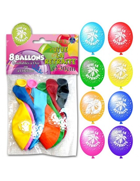 Ballons Vive la retraite