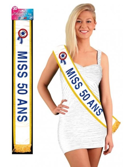 Echarpe Miss 50 bleue