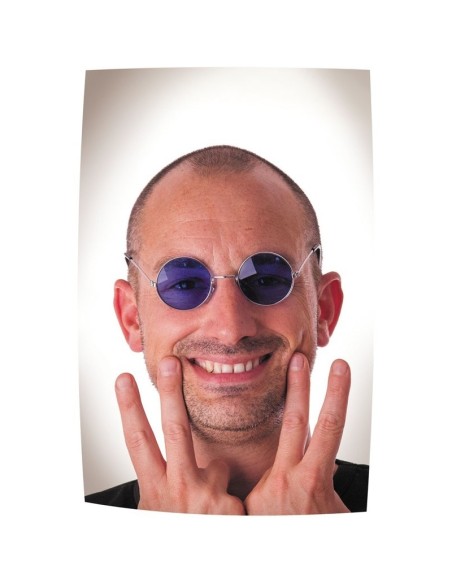 Lunettes hippy bleues