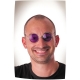 Lunettes hippy violettes