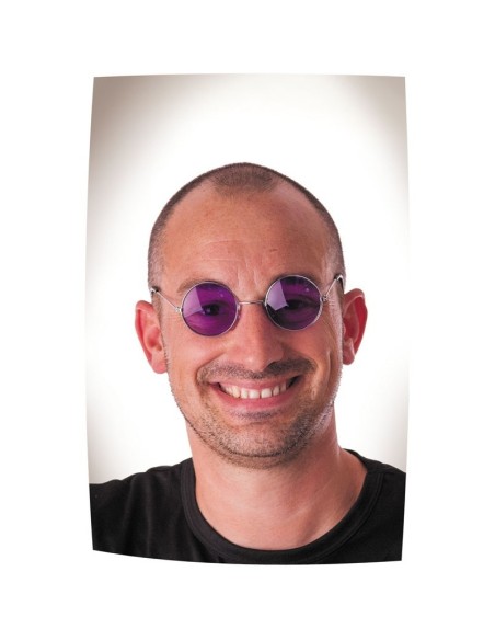 Lunettes hippy violettes
