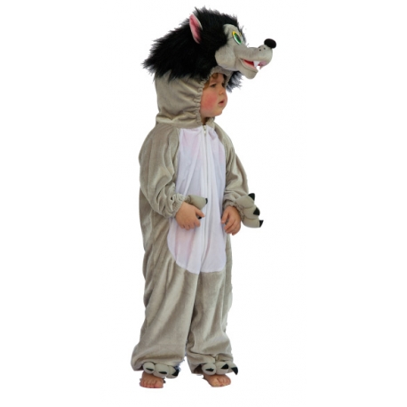 Costume Peluche Loup Enfant