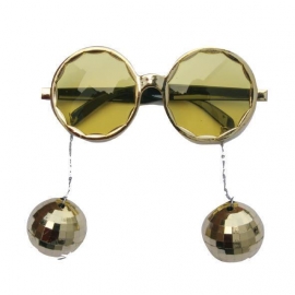 Lunettes disco ball - Or