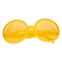 Lunettes rondes géantes - jaune