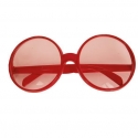 Lunettes géantes rondes - Rouge