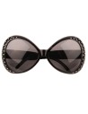 Lunettes flashy et strass - Noir