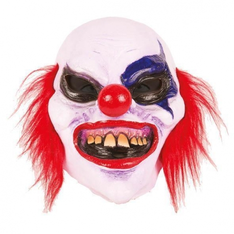 Masque clown bleu