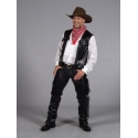 Location costume Cowboy cuir noir