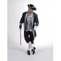 Location costume Marquis vert/argent