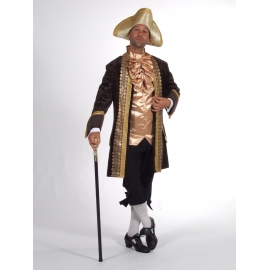 Location costume Marquis marron/or