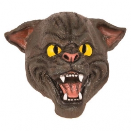 Masque latex chat gris