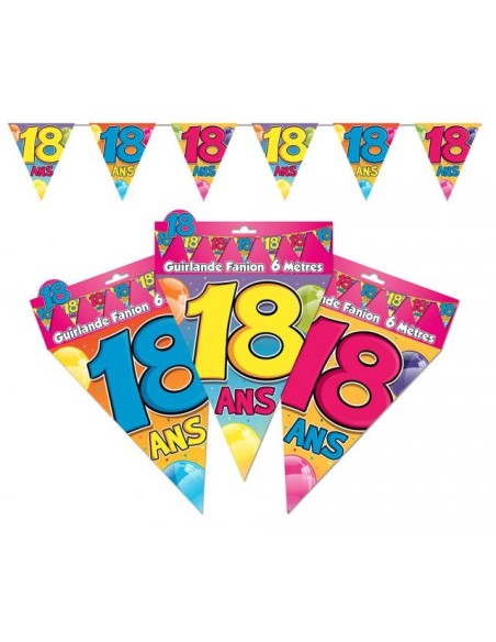 Guirlande fanions 18ans