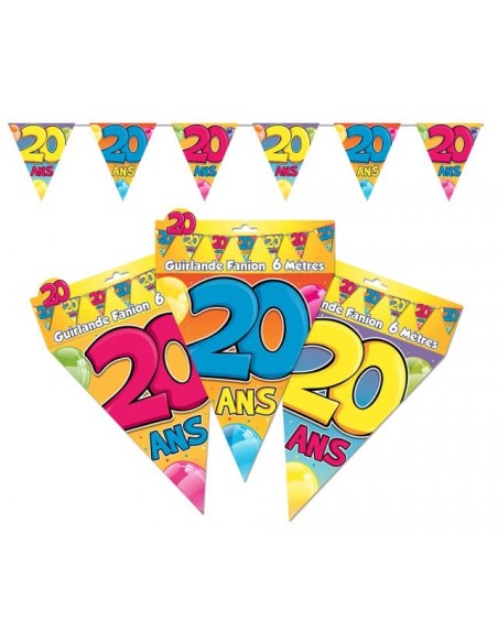 Guirlande fanions 20ans