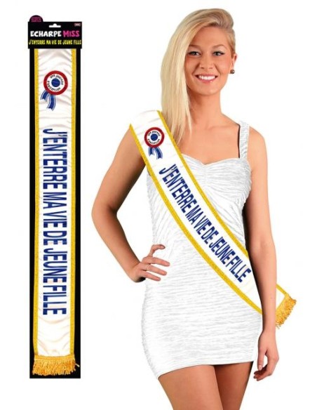 Echarpe Super miss bleue