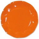 10 assiettes 21cm en carton - Orange