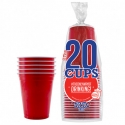 20 gobelets Original Cup 53cl - Rouge