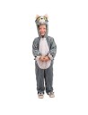 Costume peluche chat gris enfant