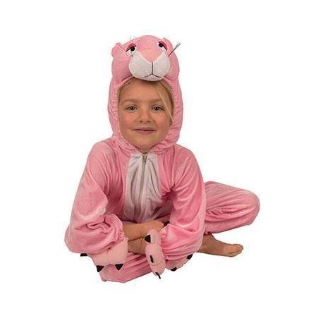 Costume peluche panthère rose enfant