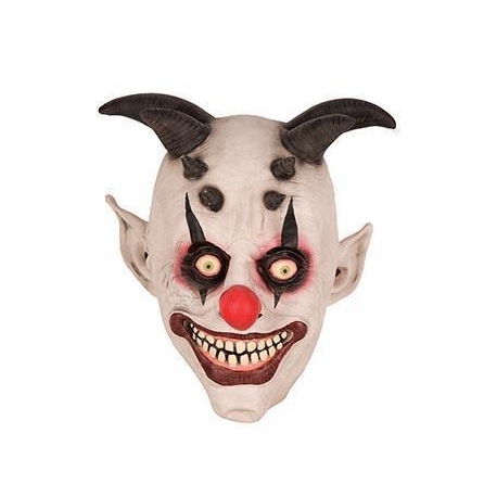 Masque clown avec cornes