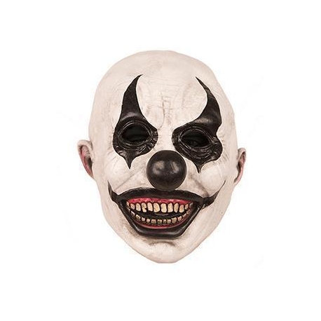 Masque clown noir et blanc