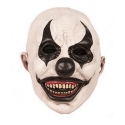 Masque clown noir et blanc