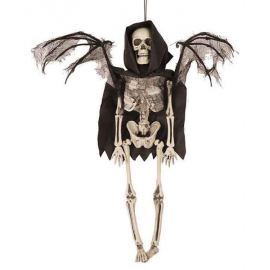Décoration squelette avec ailes 40cm
