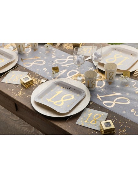 10 assiettes âge noir et blanc - 80 ans