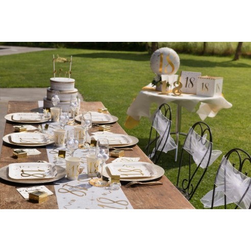 10 gobelets âge noir et blanc - 80 ans