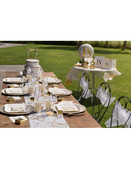 10 gobelets âge noir et blanc - 80 ans